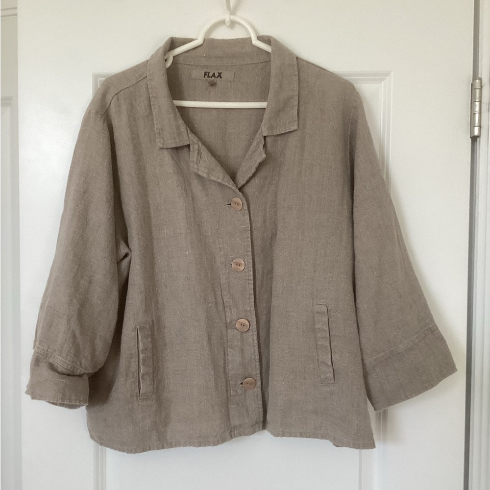 Flax Natural Linen Casual Jacket